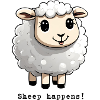 Schaf "Sheep happens"