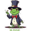 Frosch "Be Magic" Zauberer/Magier