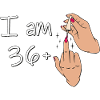Ho 36 anni + 1 maglia con il dito medio Ho più di 36 anni,