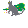 Chaos Katze Weihnachtsbaum Unfall Geschenk
