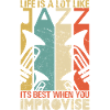 livet er meget som jazz Design til en jazzelsker