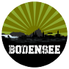 Lake Constance Retro Skyline