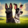 Two dogs,dog,dogs