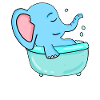 Bathtub Elephant