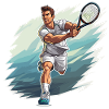 Tennis Player - Illustration
