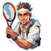 Tennis Player - Illustration