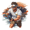 Tennis Player - Illustration