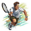 Tennis Player - Illustration