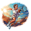 Tennis Player - Illustration