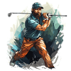 Golf Player - Illustration