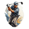 Golf Player - Illustration
