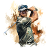 Golf Player - Illustration