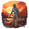 Golf Player - Illustration