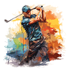 Golf Player - Illustration