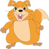 Funny little squirrel