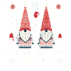 Frohe Weihnachten Gnomes Strickmuster Optik