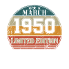 Birthday - Limited Edition March 1950