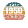Birthday - Limited Edition January 1950