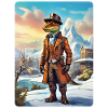 Steampunk Winterlandschaft Dino 1.4