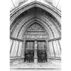 Gothic church door