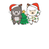 Alpaga Noël Hiver Animaux Alpagas