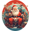 Anime-style Santa Claus