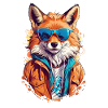 Cool Red Fox in Sunglasses
