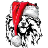 Santa Wolfsspitz Christmas Nikolaus Wilsigns