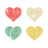 Coeurs motif Saint-Valentin