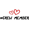 Crew Mitglied Herz Liebe