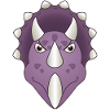 Triceratops Dino Head Dinosaur