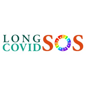 Long Covid SOS Pride Rectangle colour logo