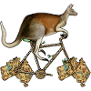 Känguru-Biker, australisches Känguru-Fahrrad