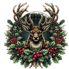 Merry Christmas: Stylish Reindeer