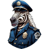 Zebra Policeman