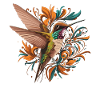 Kolibri im Blütenmeer