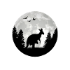 Kangaroo, Moon, Australia, Kangaroo