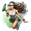 Tennis player - illustration