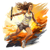 Tennis player - illustration