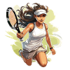 Tennis player - illustration