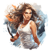 Tennis player - illustration