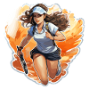 Tennis player - illustration