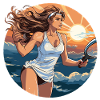 Tennis player - illustration