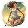 Tennis player - illustration