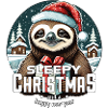 Christmas Sloth - Sleepy Christmas