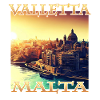 Sunset in Valletta: City Harbour in