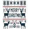 Ugly Christmas Reindeer Merry Christmas