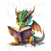 The Library Is My Happy Place Dragons