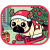 Christmas pug