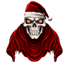 Weihnachtsmann Totenkopf